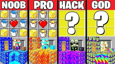 Minecraft Battle Lucky Block Island Crafting Challenge Noob Vs Pro
