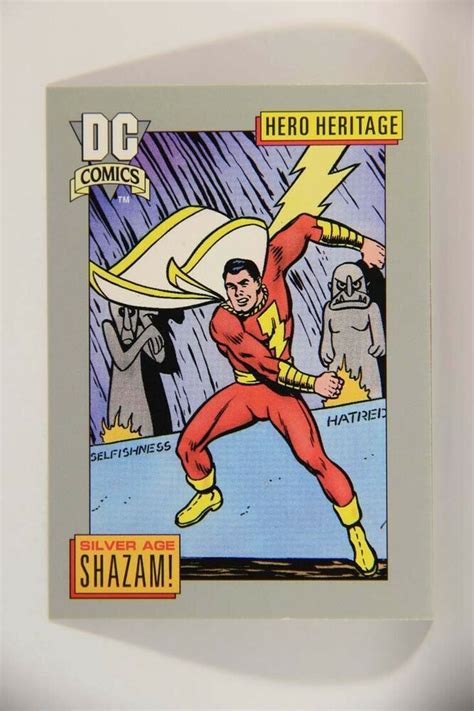 Dc Cosmic 1992 Trading Card 14 Silver Age Shazam Hero Heritage L013573