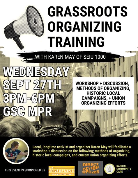 Grassroots Organizing Training Pitzer College