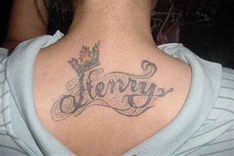 What happens is that the muscle tissue migrates and accumulates at the base of the neck to compensate for the wrong. 28+ Back Neck Name Tattoos
