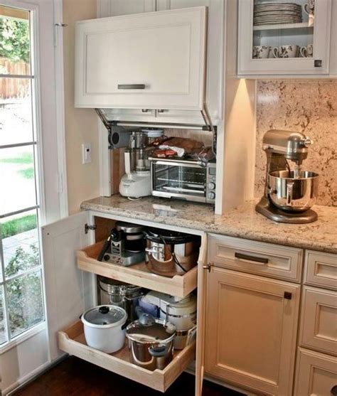 42 Creative Appliances Storage Ideas For Small Kitchens Small Kitchen