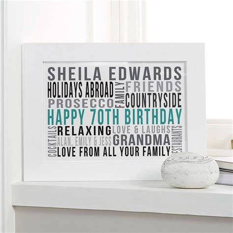 Check spelling or type a new query. Pin on 70th Birthday Personalised Gifts For Her
