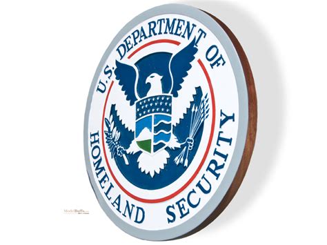 Us Department Of Homeland Security Plaque Or Seal My Mahogany Models