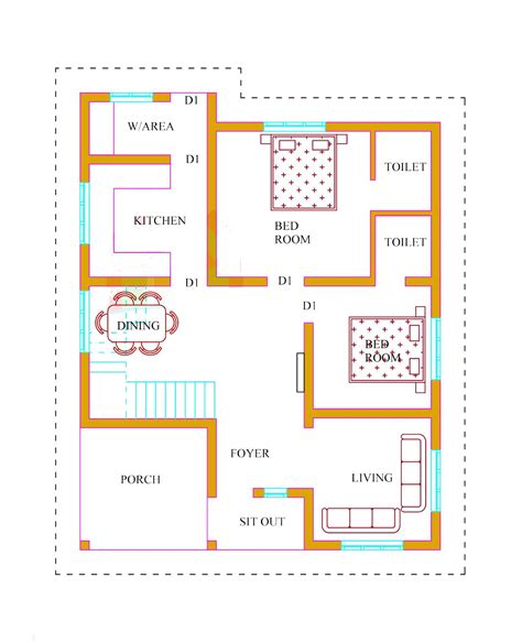 Narrow Lot House Plan Kerala Home Design And Floor Pl