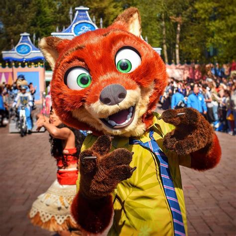 Nick From Zootropolis Zootopia Was In Disneyland Paris Dlp For The 25th