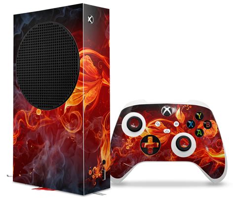 Skins Xbox Series S Console Controller Fire Flower Ebay