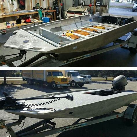 Before And After Of An Awesome Custom Jon Boat Build Aluminum Fishing