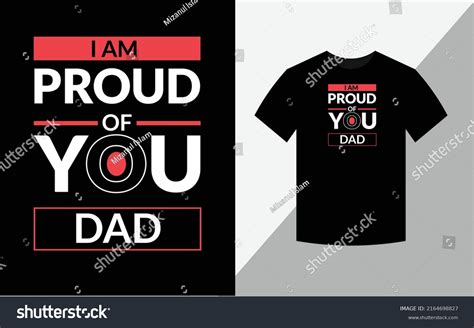 Proud You Dad Typography Vector Fathers Stock Vector Royalty Free