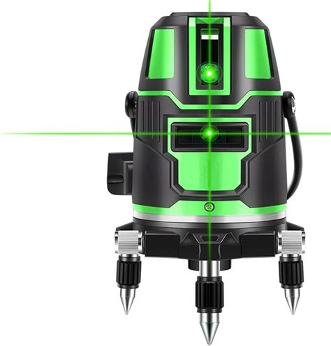 Green Laser Level 5 Lines 6 Points 360 Degree Rotary Self Levelling