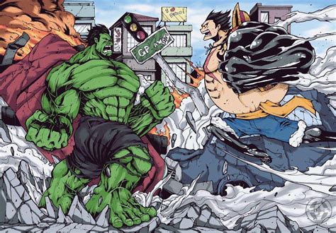 Demikianlah kumpulan gambar, foto dan wallpaper one piece hd yang lucu, keren dan bagus. Luffy vs Hulk | Anime Amino