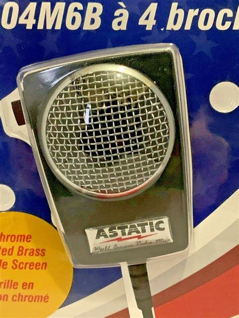 Astatic D104 Power Mic Microphone D104m6b Amplified Wired To Fit Your