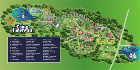 Camp Emerson Camp Map