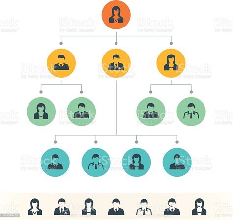 Organizational Chart Stock Illustration Download Image Now Istock