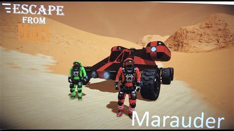 Space Engineers Escape From Mars Marauder Battle Youtube