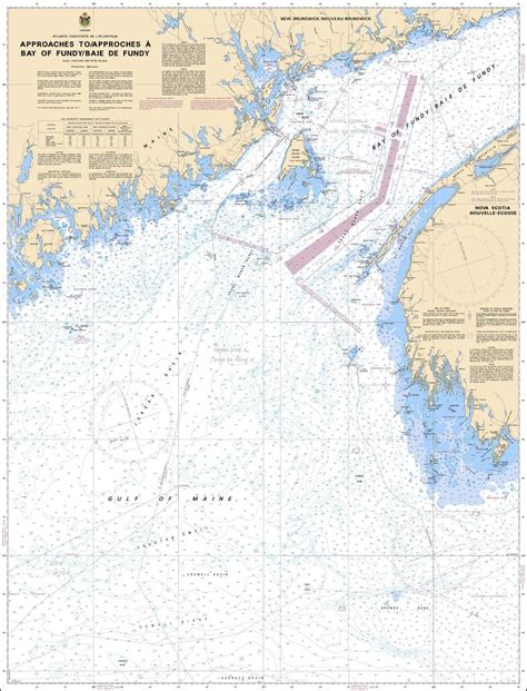 Chs Chart 4011 Approaches Toapproches à Bay Of Fundybaie De Fundy