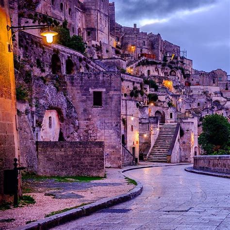The Streets Of Matera At Dusk Italy Re Post By Hold With Hope World
