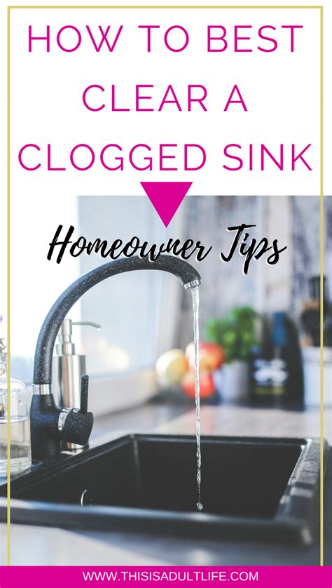 How To Best Clear Your Clogged Sink Kitchen Sink Clogged Unclog