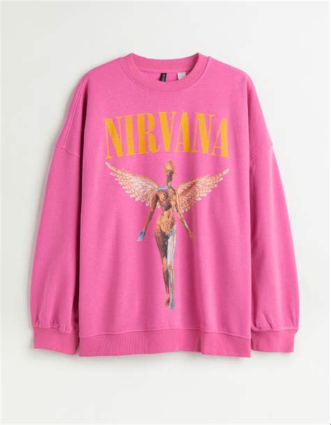 Graphic Sweatshirt Dupe In 2022 Sweatshirts Sweatshirt Fabric Nirvana Shirt Outfit