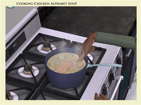 Mod The Sims Seconds Meals Alphabet Soup Chicken And Tomato