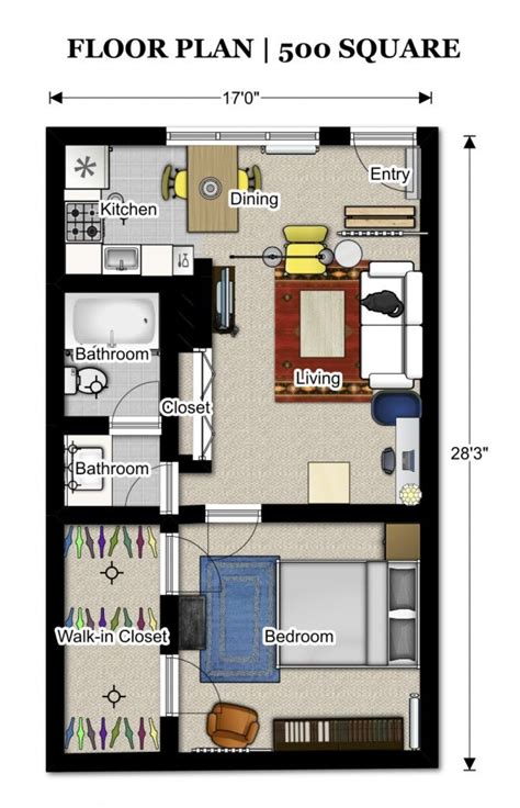 These small house plans and 3d models are inspired from latin america, more exactly from the mexico social housing (casas de interes social). this floor plan is about 500 sq ft. If we build, move ...