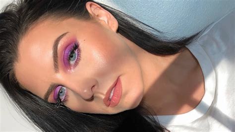 colourpop it s my pleasure palette purple makeup tutorial amanda devon youtube