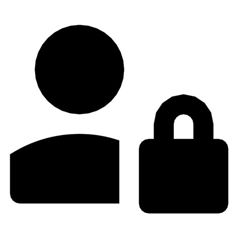 User Lock Solid Vector Svg Icon Svg Repo