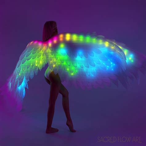 Led Feather Angel Wings Fully Programmable Sacred Flow Art