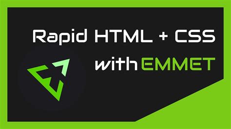 Master Rapid Html And Css Development With This Fast Emmet Tutorial Youtube