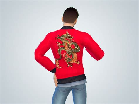 Sims 4 Male Bomber Jacket