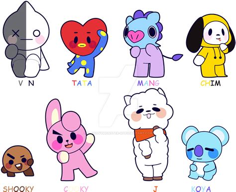 Bt21 Stickers Cuz I Love Bts By X Anonymonster X On Deviantart