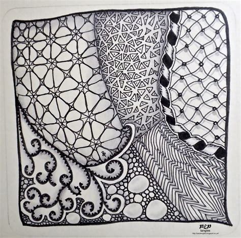 PEP tangles: MCC All About Zentangle - Wk 2