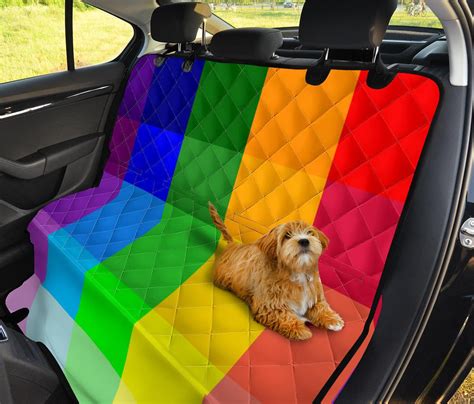 Rainbow Spectrum Pet Seat Covers Your Amazing Design