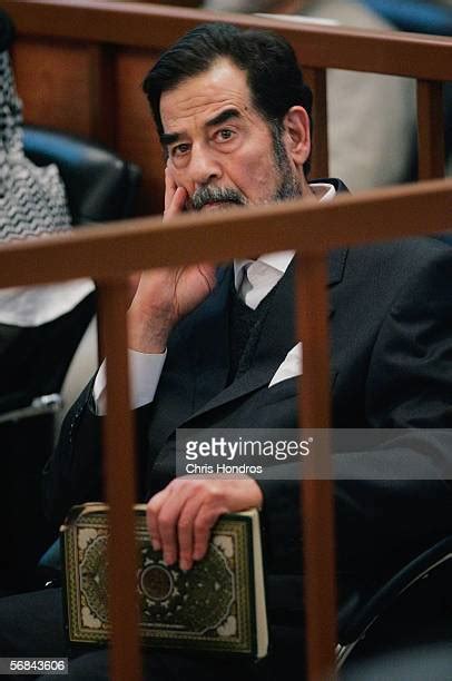 Saddam Hussein Ordered Back Into Court Photos And Premium High Res