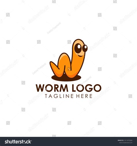 Worm Logo Design Stock Vector Royalty Free 1311075260 Shutterstock