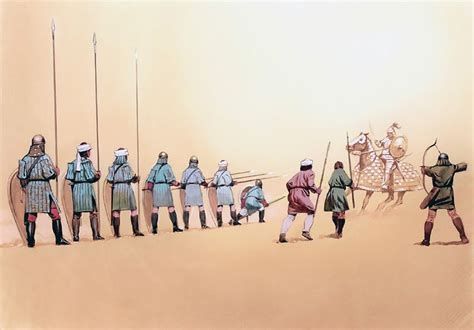 Byzantine Infantryman Battlefield Formation In The Late 10th Century