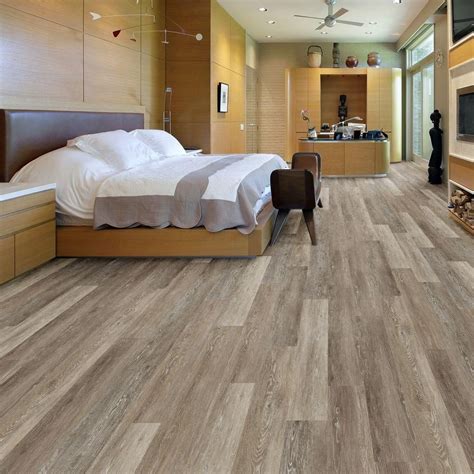 Trafficmaster Take Home Sample Khaki Oak Luxury Vinyl Plank Flooring