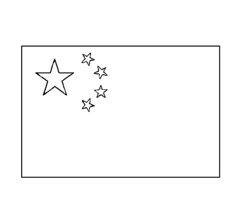Chinese Flag Coloring Pages
