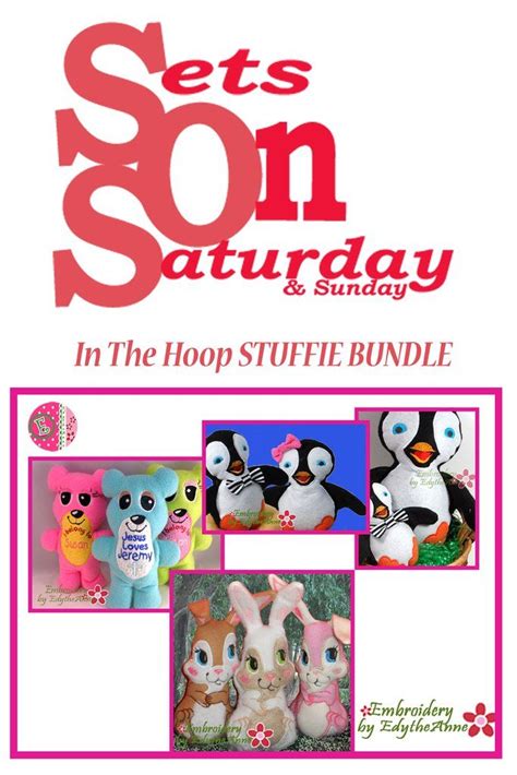 Stuffies Bundle All In The Hoop Save On Bundle Digital Downloads