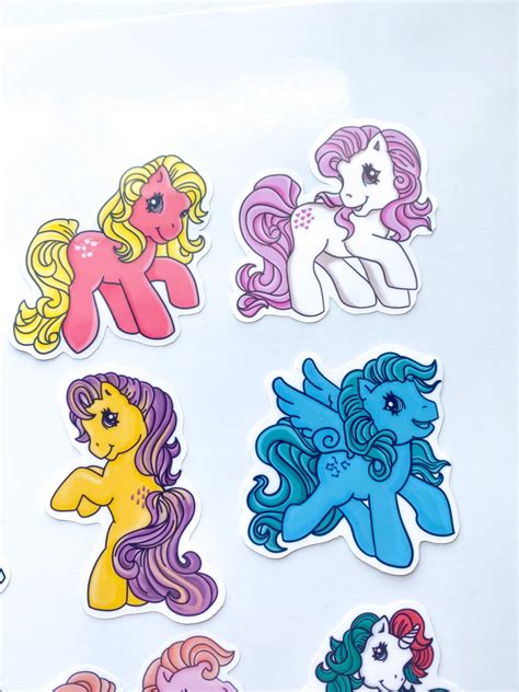 My Little Pony 2 Glossy Sticker Pack Bundle Theme Artwork Etsy