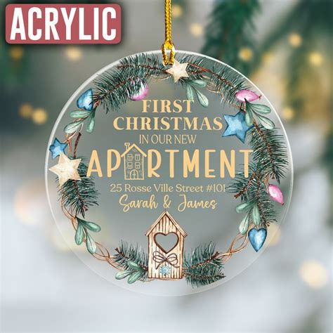 Personalized Our First Apartment Christmas Ornament First Christmas In