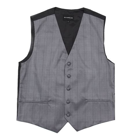 Mens Plaid Dress Vest For Tuxedo And Suit Proms And Weddings