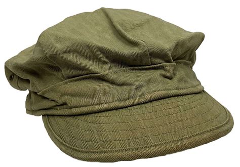 Original Ww2 Us Army Hbt Short Bill Cap In Hats