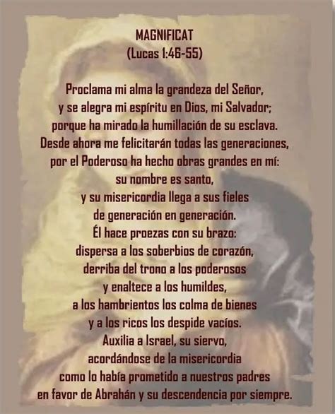 The Magnificat Prayer In Spanish Churchgistscom