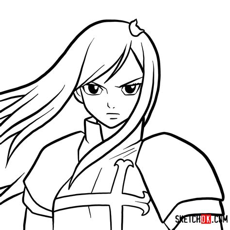 How To Draw Fairy Tail Characters Sketchok Easy Drawing Guides