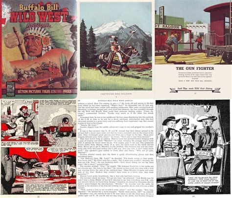 Buffalo Bill Wild West Annuals 1952 And 1958 Illustrated Etsy