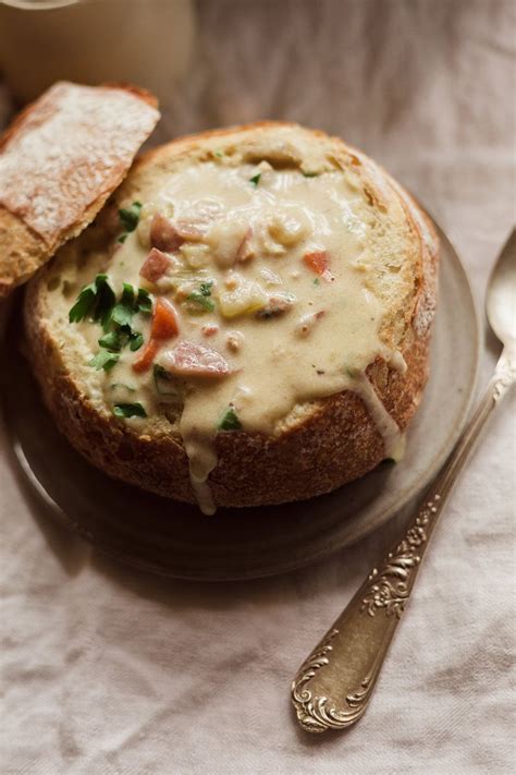 We're on a mission to find the most exciting places, new experiences, emerging emeril lagasse starts a chowder with a traditional mirepoix and finishes it with sweet corn, clams and cream at the 2007 food & wine classic in aspen. Classic New England Clam Chowder Bread Bowls | Bread bowls ...