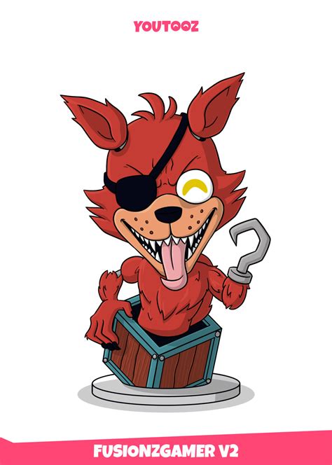 Racckun Contracted Youtooz Concept Foxy Fusionzgamer Edition