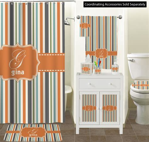 Orange And Blue Stripes Spa Bath Wrap Personalized Youcustomizeit