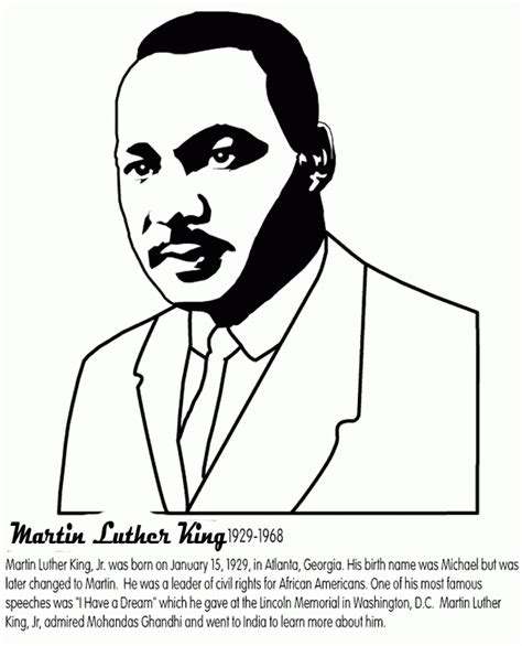 Mlk vocabulary sheet mlk alphabetical worksheet mlk draw and write various mlk. martin luther king jr pictures for coloring - Clip Art Library