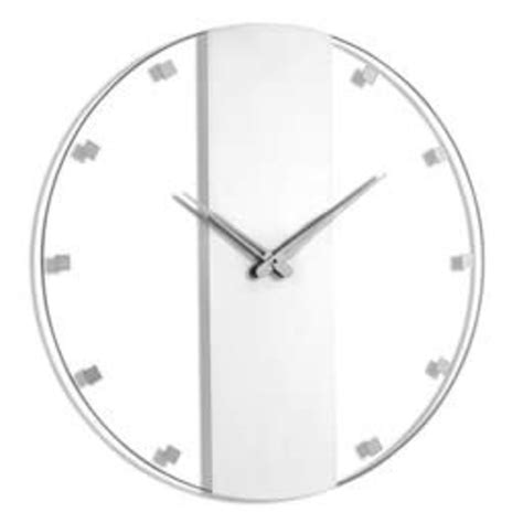 Waterdale Collection Cl Cl S Clock Wall Art Classic Silver 18